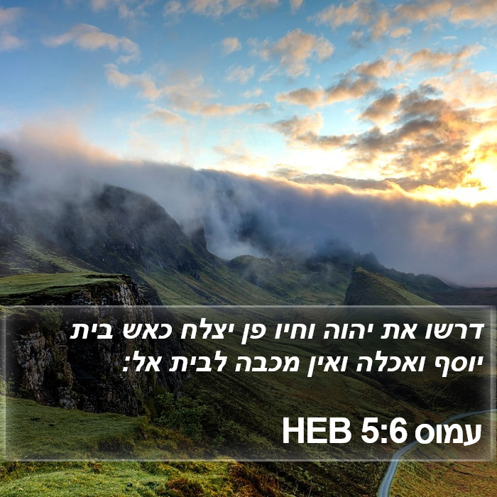 עמוס 5:6 HEB Bible Study