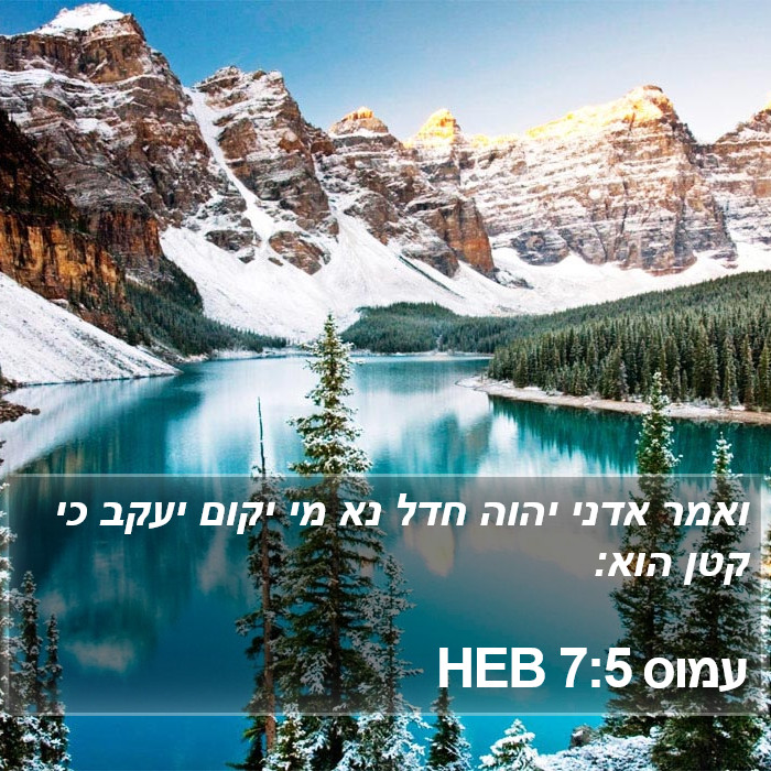 עמוס 7:5 HEB Bible Study