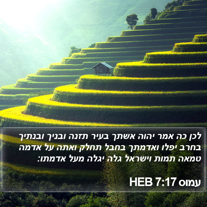 עמוס 7:17 HEB Bible Study