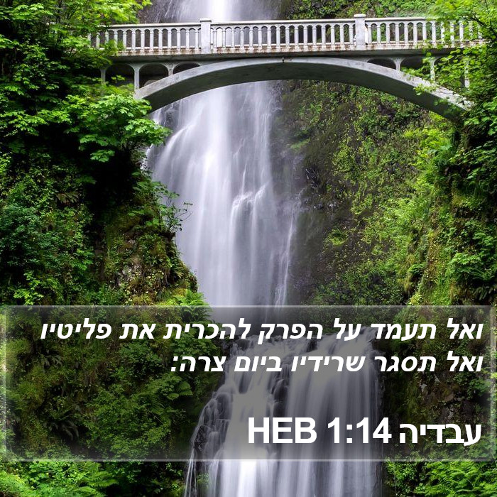 עבדיה 1:14 HEB Bible Study