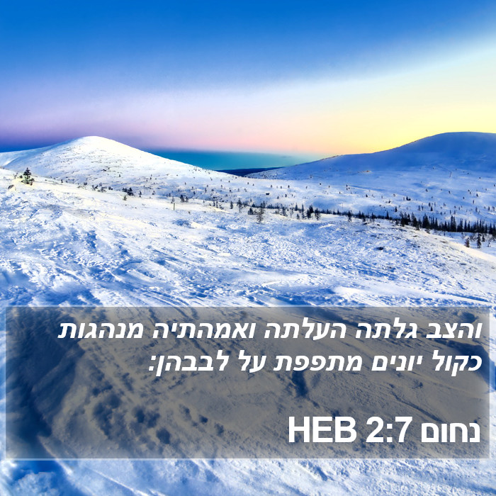 נחום 2:7 HEB Bible Study