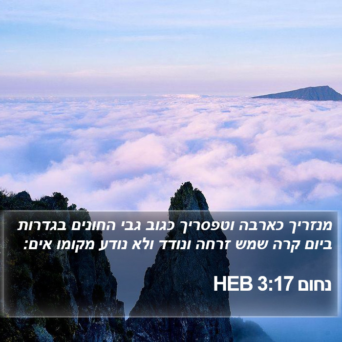 נחום 3:17 HEB Bible Study