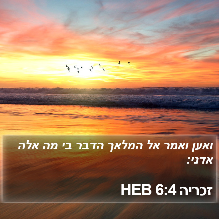 זכריה 6:4 HEB Bible Study