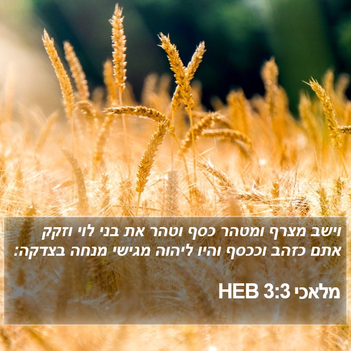 מלאכי 3:3 HEB Bible Study