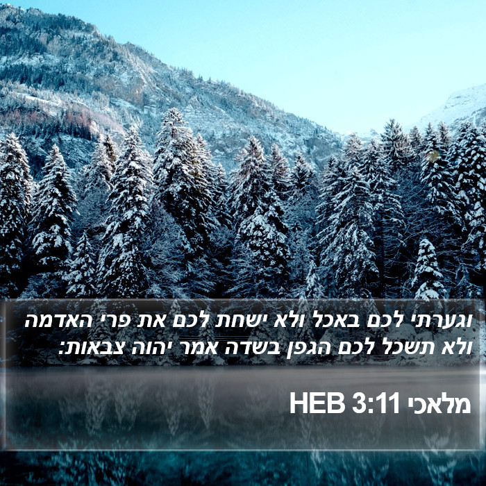 מלאכי 3:11 HEB Bible Study