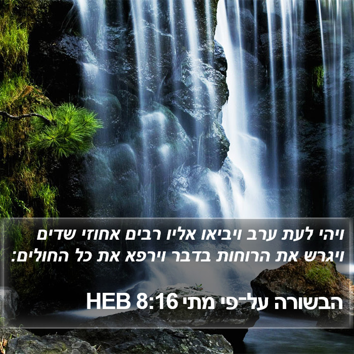 הבשורה על־פי מתי 8:16 HEB Bible Study