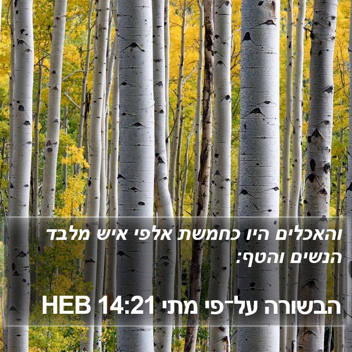 הבשורה על־פי מתי 14:21 HEB Bible Study