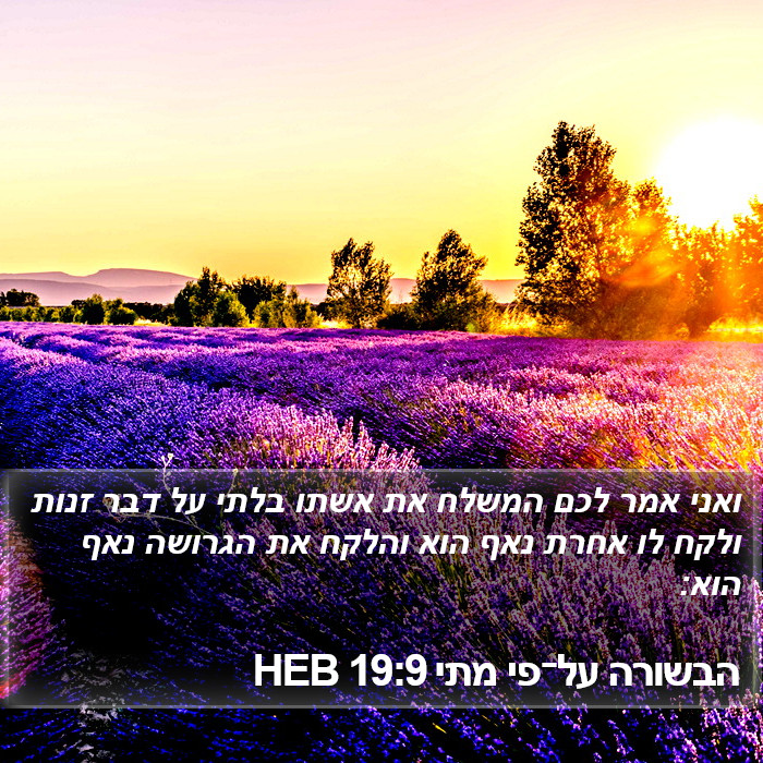 הבשורה על־פי מתי 19:9 HEB Bible Study