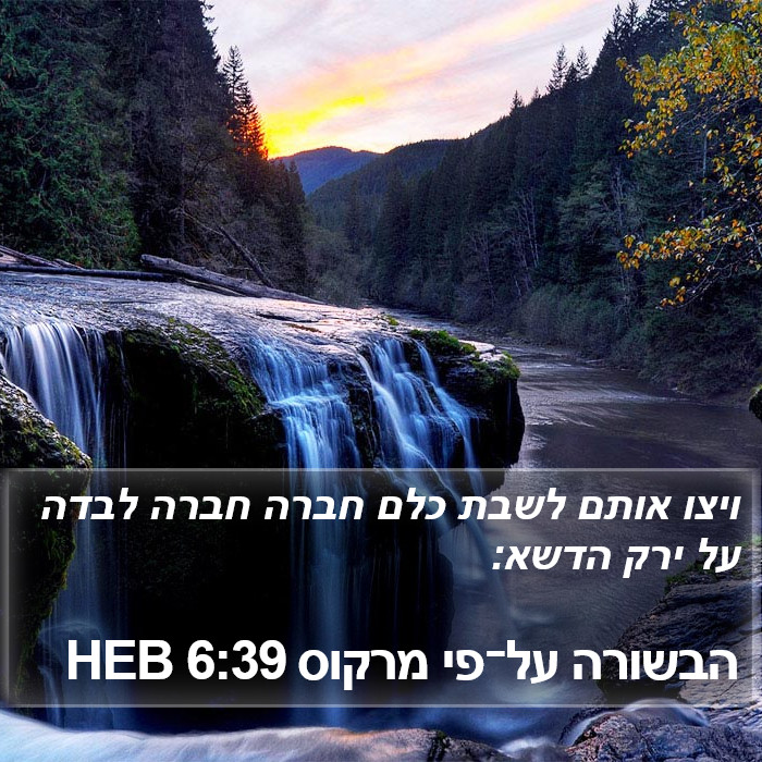 הבשורה על־פי מרקוס 6:39 HEB Bible Study