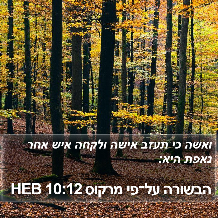 הבשורה על־פי מרקוס 10:12 HEB Bible Study