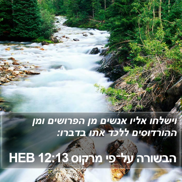 הבשורה על־פי מרקוס 12:13 HEB Bible Study