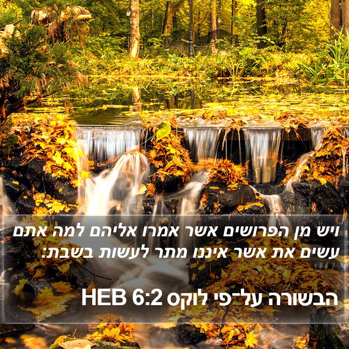 הבשורה על־פי לוקס 6:2 HEB Bible Study