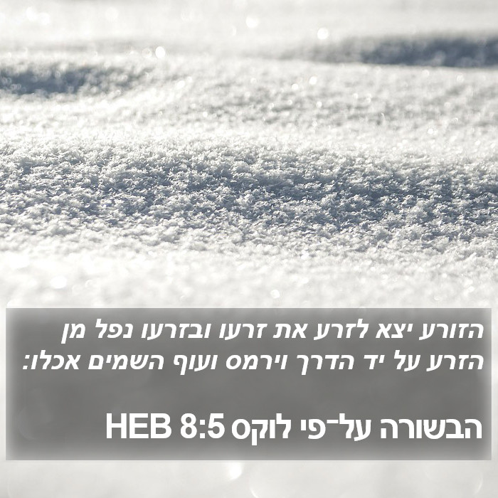 הבשורה על־פי לוקס 8:5 HEB Bible Study