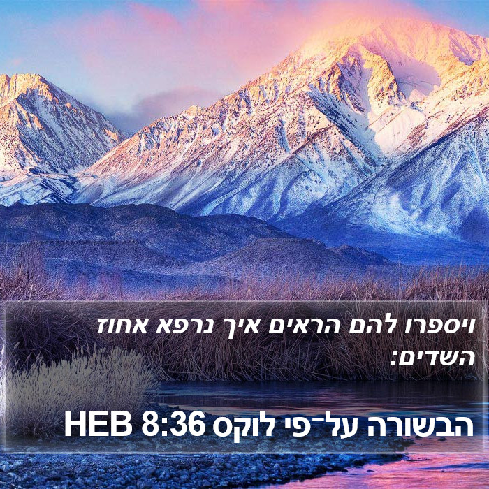 הבשורה על־פי לוקס 8:36 HEB Bible Study