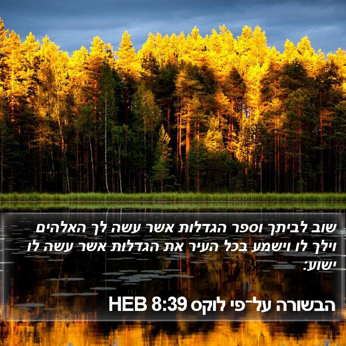 הבשורה על־פי לוקס 8:39 HEB Bible Study