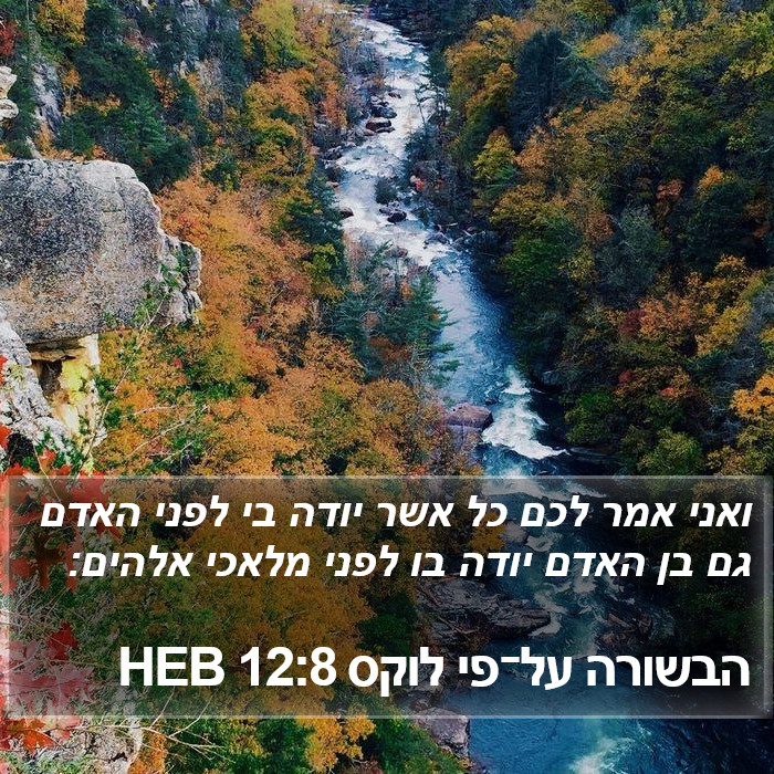 הבשורה על־פי לוקס 12:8 HEB Bible Study