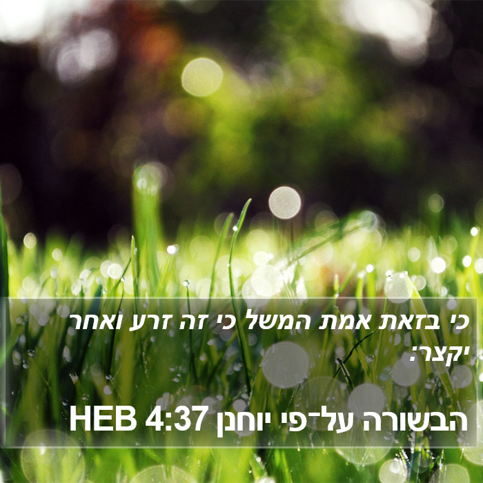 הבשורה על־פי יוחנן 4:37 HEB Bible Study