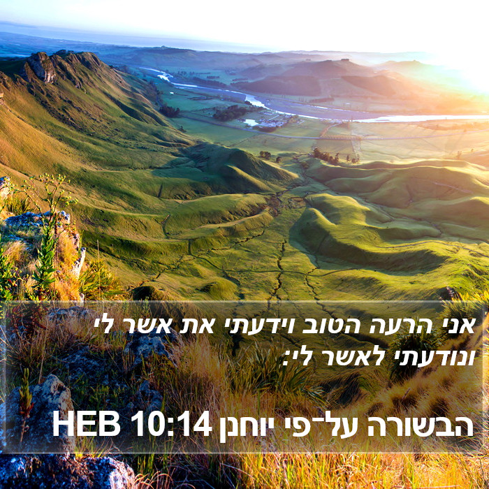 הבשורה על־פי יוחנן 10:14 HEB Bible Study