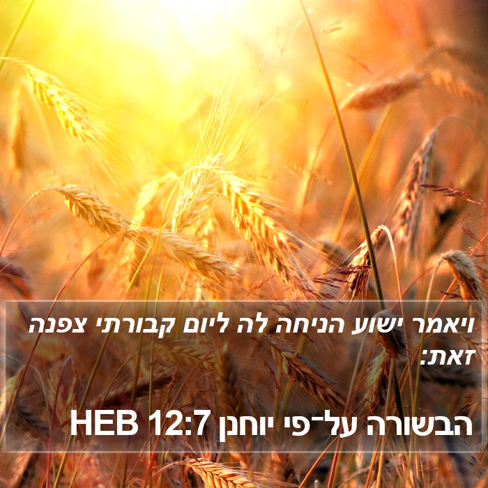 הבשורה על־פי יוחנן 12:7 HEB Bible Study