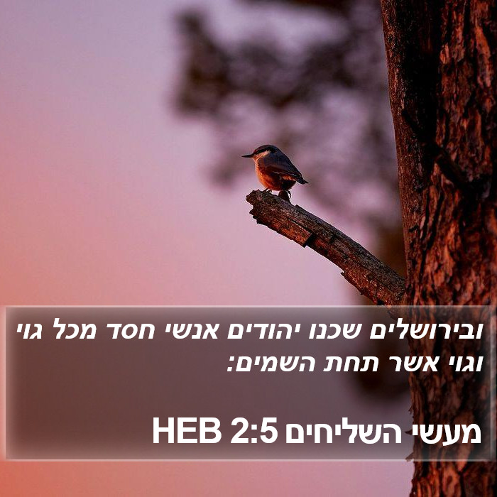 מעשי השליחים 2:5 HEB Bible Study