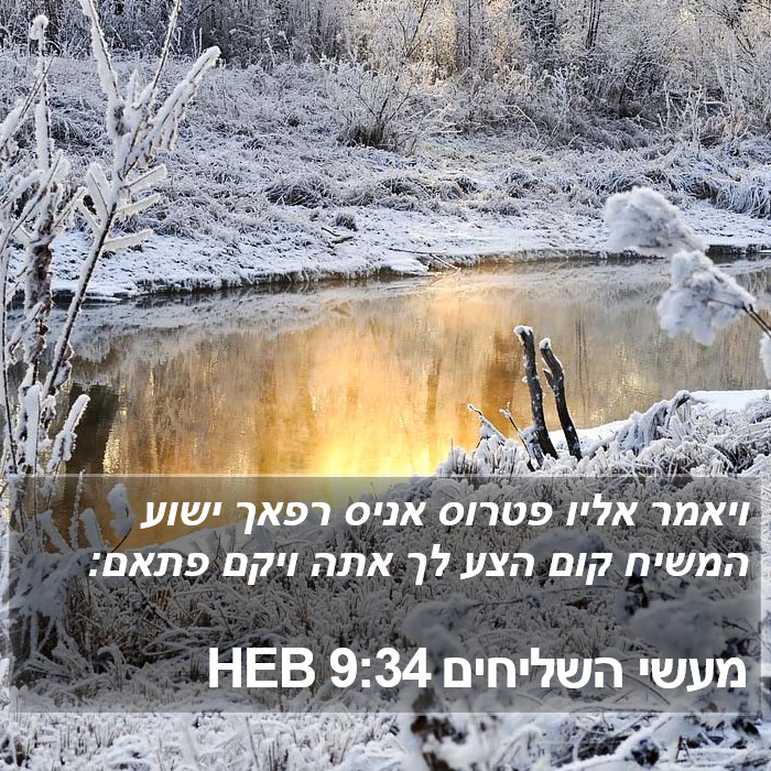 מעשי השליחים 9:34 HEB Bible Study