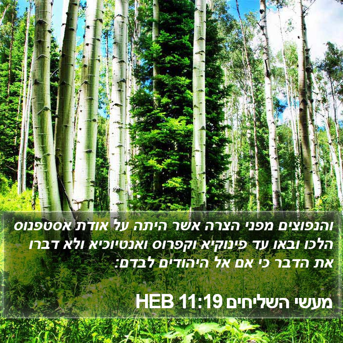 מעשי השליחים 11:19 HEB Bible Study