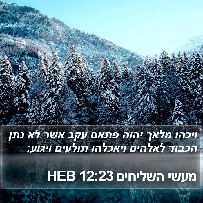 מעשי השליחים 12:23 HEB Bible Study