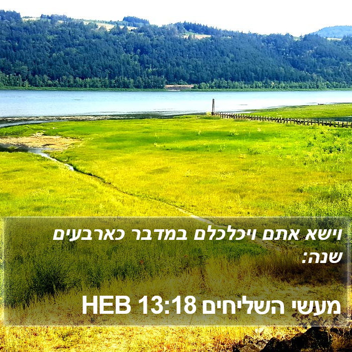 מעשי השליחים 13:18 HEB Bible Study