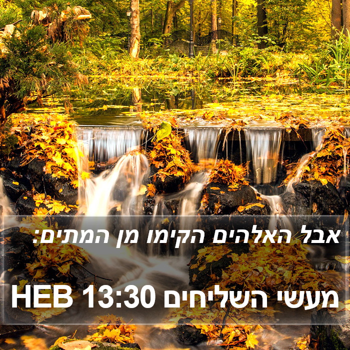 מעשי השליחים 13:30 HEB Bible Study