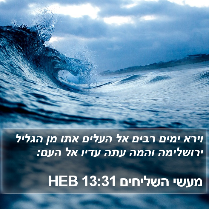 מעשי השליחים 13:31 HEB Bible Study