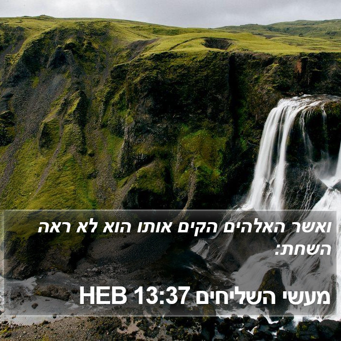 מעשי השליחים 13:37 HEB Bible Study