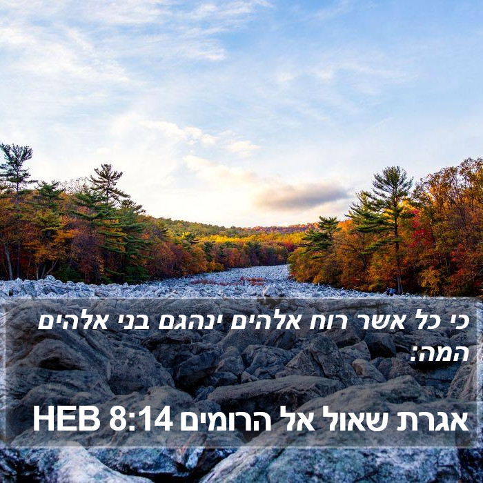 אגרת שאול אל הרומים 8:14 HEB Bible Study