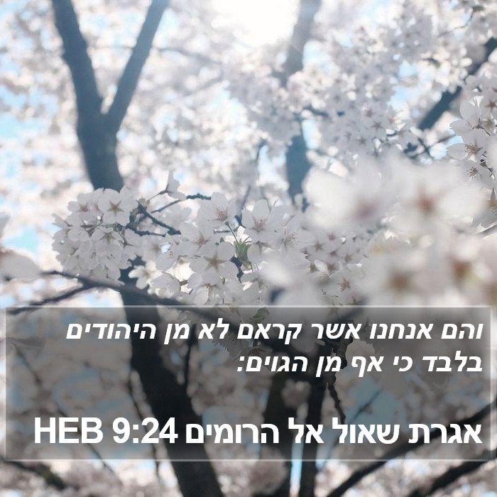 אגרת שאול אל הרומים 9:24 HEB Bible Study