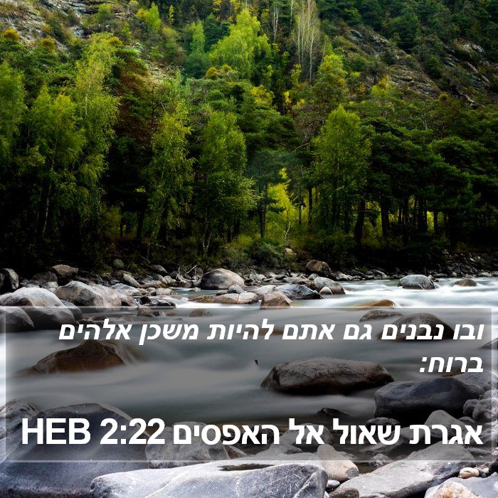 אגרת שאול אל האפסים 2:22 HEB Bible Study