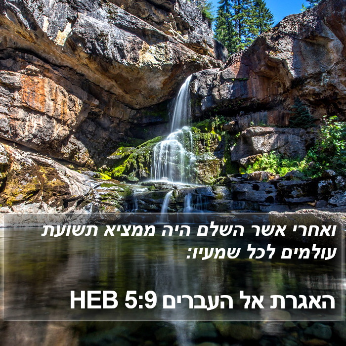 האגרת אל העברים 5:9 HEB Bible Study
