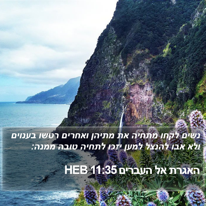 האגרת אל העברים 11:35 HEB Bible Study