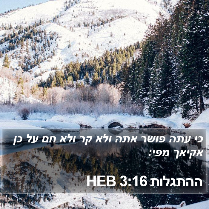 ההתגלות 3:16 HEB Bible Study