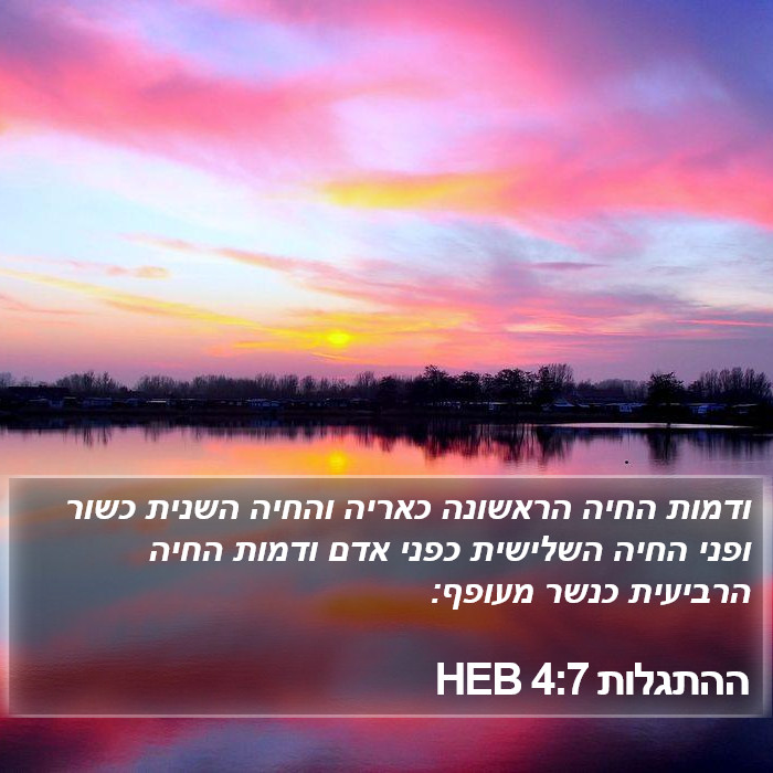 ההתגלות 4:7 HEB Bible Study