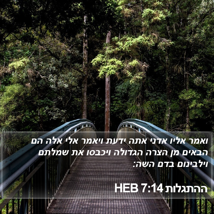 ההתגלות 7:14 HEB Bible Study